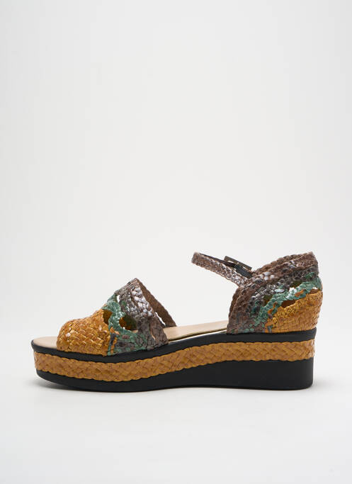 Sandale/Pantofi decupați verde YVES DESFARGE femeie