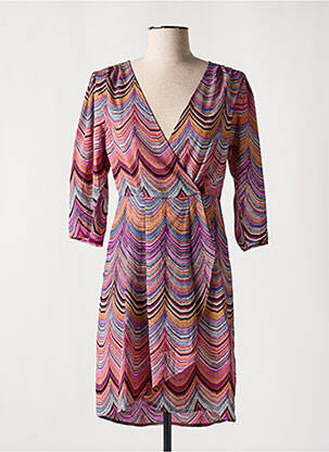 Rochie midi mâneci 3/4 mâneci 3/4 violet MOLLY BRACKEN femeie