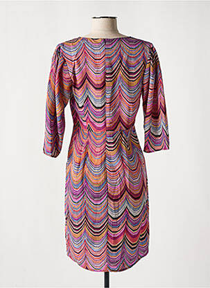 Rochie midi mâneci 3/4 mâneci 3/4 violet MOLLY BRACKEN femeie