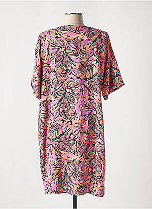 Rochie scurtă croială fluidă mâneci scurte roz MOLLY BRACKEN femeie