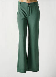 Pantalon larg buzunare talie înaltă verde GEISHA femme