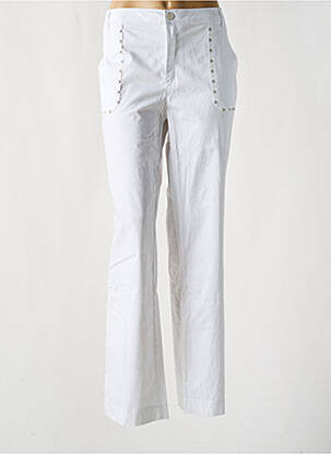 Pantalon chino alb EVA KAYAN femeie