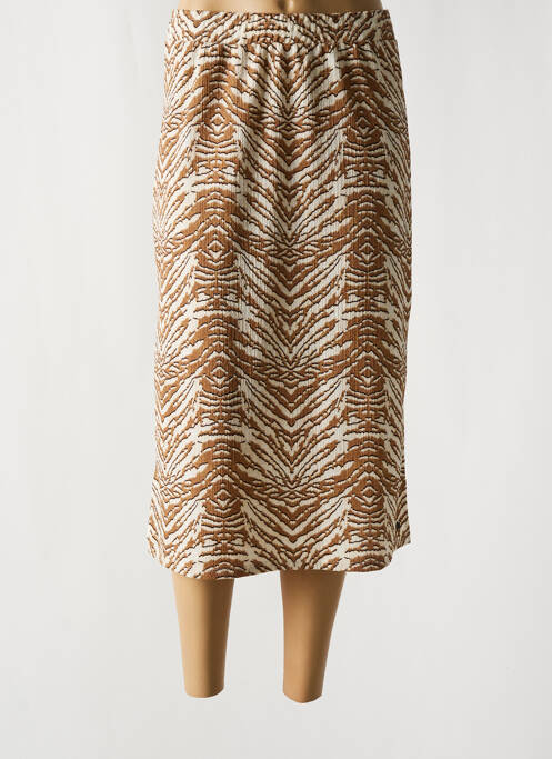 Fustă midi bej GARCIA femeie