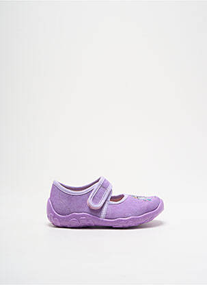 Papuci/pantofi de casă închidere cu arici vârf rotund violet SUPERFIT băiat