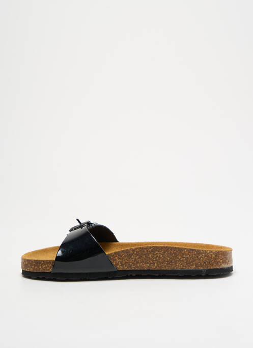 Mulete/Saboți negru PLAKTON fată