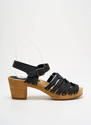 Sandale/Pantofi decupați negru SANITA femeie