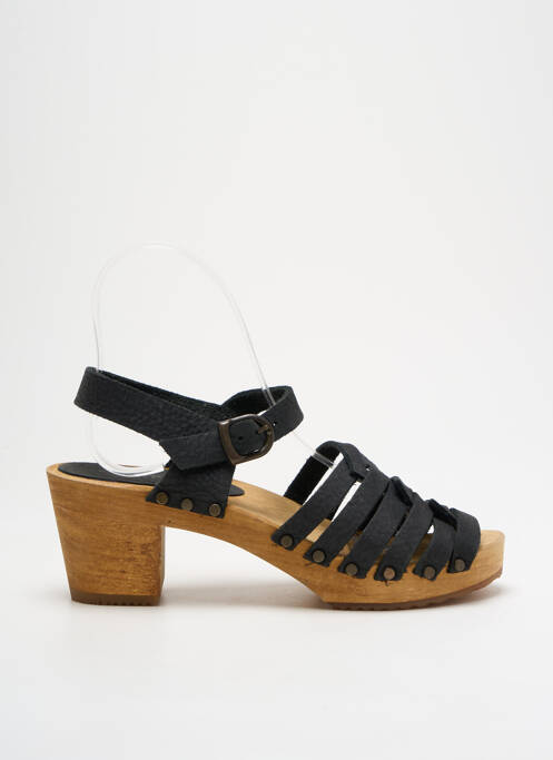 Sandale/Pantofi decupați negru SANITA femeie