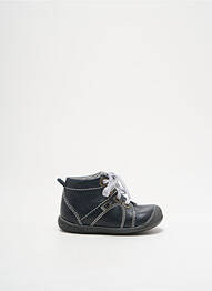 Ghete material neted vârf rotund albastru LITTLE MARY fille