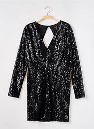 Rochie scurtă mâneci lungi mâneci lungi negru BEST MOUNTAIN femme