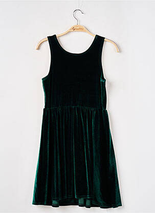 Rochie scurtă croială evazată bretele subțiri verde AMERICAN APPAREL femeie