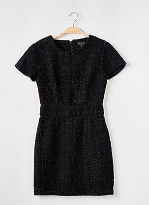 Rochie scurtă închidere cu fermoar la spate mâneci scurte negru TOPSHOP femeie