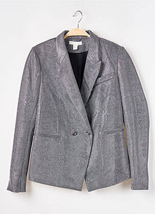 Sacou buzunare argintiu H&M femeie