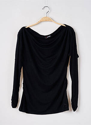 Tricou mâneci lungi mâneci lungi negru MORGAN femeie