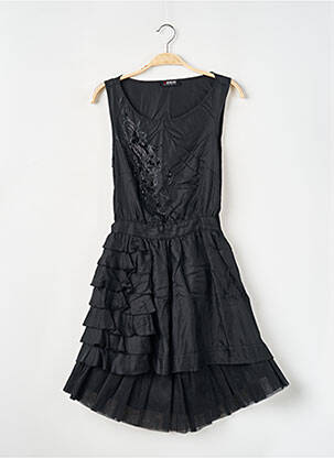 Rochie midi fără mâneci fără mâneci negru MORGAN femeie