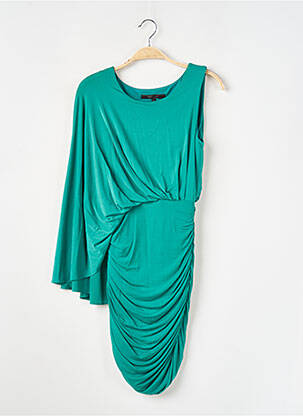 Rochie midi mâneci lungi mâneci lungi verde BCBGMAXAZRIA femeie