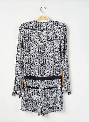 Salopetă scurtă guler petrecut mâneci lungi negru SUPERTRASH femeie