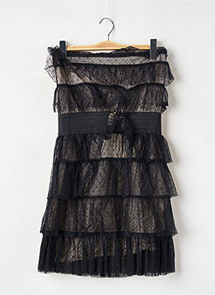 Rochie scurtă negru SANDRO femeie