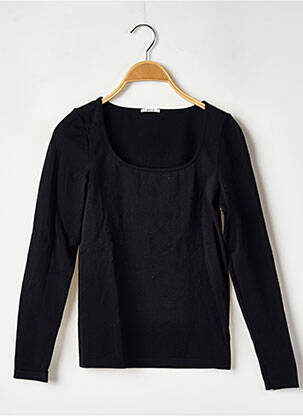 Top elasticitate mâneci lungi negru WOLFORD femeie