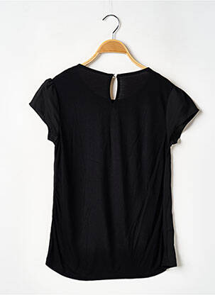 Top croială fluidă mâneci scurte negru SANS MARQUE femeie