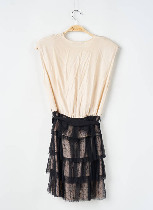 Rochie scurtă bej SANDRO femeie