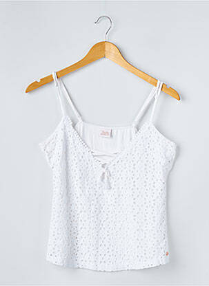 Top alb BRIGITTE BARDOT femeie