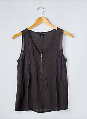 Top croială fluidă fără mâneci gri THE KOOPLES femeie