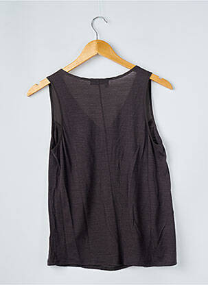Top croială fluidă fără mâneci gri THE KOOPLES femeie