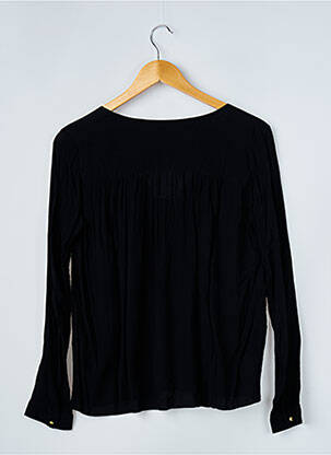 Bluză țesătură poplin mâneci lungi negru BA&SH femeie