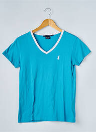 Tricou croială dreaptă mâneci scurte albastru RALPH LAUREN femme