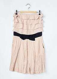 Rochie scurtă croială fluidă fără mâneci bej SANDRO femme