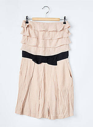 Rochie scurtă bej SANDRO femeie