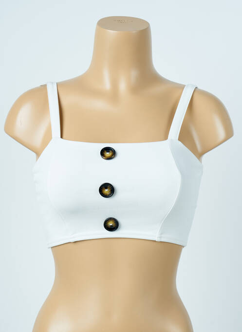 Top alb BOOHOO femeie