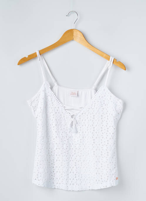 Top alb BRIGITTE BARDOT femeie