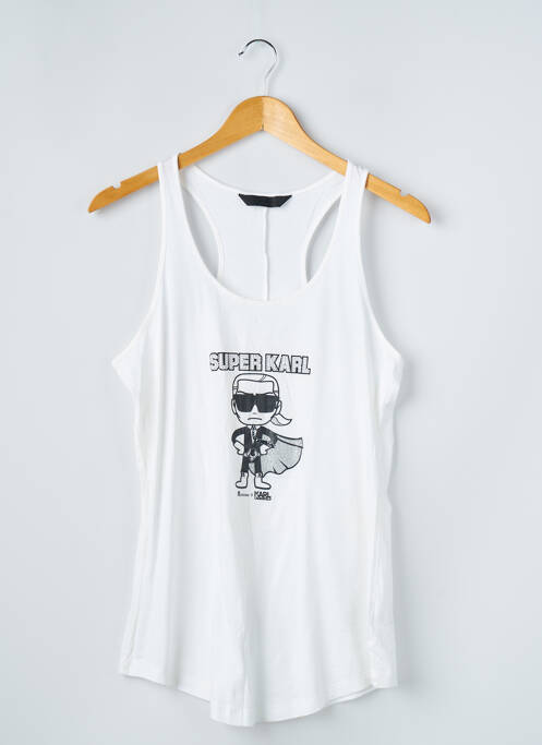 Maiou alb KARL LAGERFELD femeie