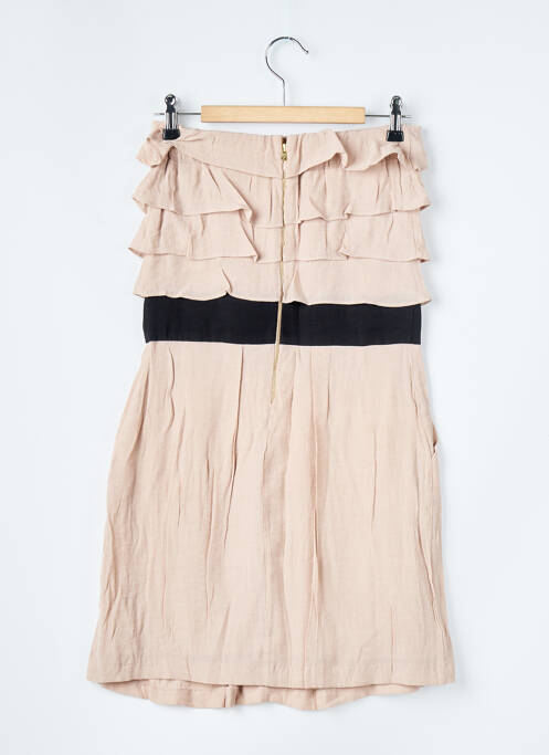 Rochie scurtă bej SANDRO femeie