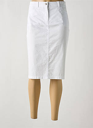 Fustă midi talie cu cleme alb GERRY WEBER femeie