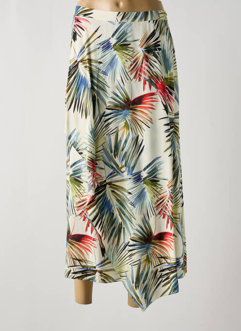 Fustă lungă închidere cu fermoar lateral bej TAIFUN femme