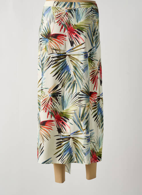 Fustă lungă închidere cu fermoar lateral bej TAIFUN femme