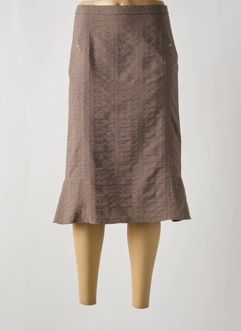 Fustă midi maro FRANCE RIVOIRE femeie