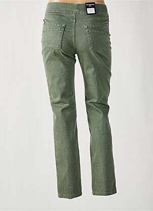 Pantalon slim talie elastică verde ANNA MONTANA femeie