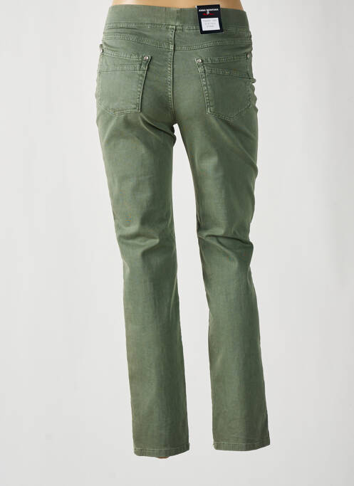 Pantalon slim verde ANNA MONTANA femeie