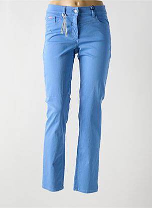 Pantalon slim țesătură poplin mărime normală albastru GERRY WEBER femeie