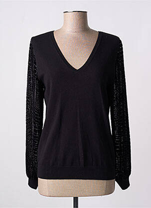 Pulover negru LEO & UGO femeie