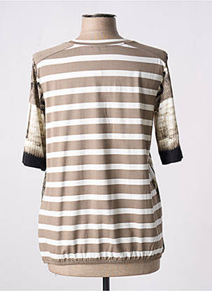 Tricou elasticitate mâneci scurte maro GERRY WEBER femeie