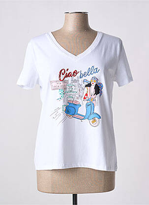 Tricou alb LEO & UGO femeie