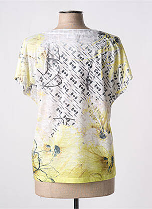 Tricou imprimeu fantezie mâneci scurte galben GERRY WEBER femeie