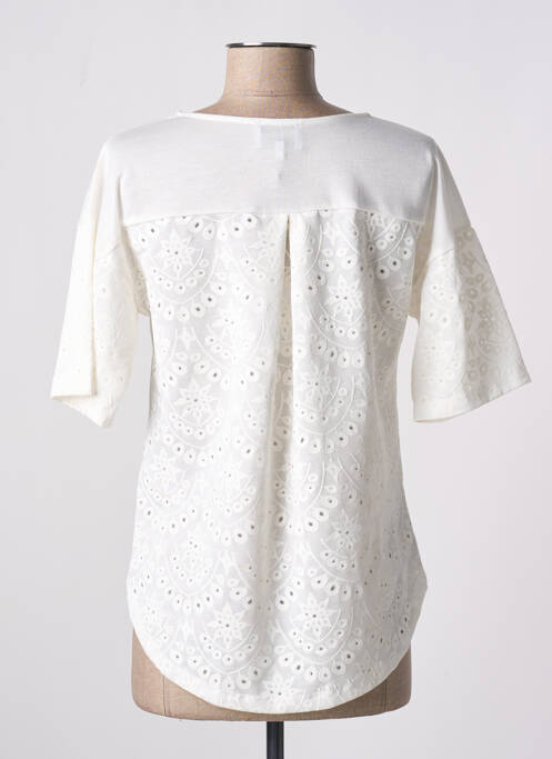 Top alb LEO & UGO femeie