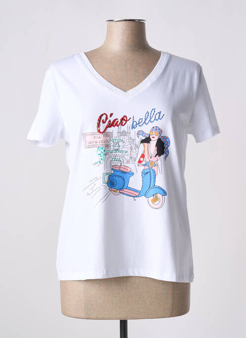 Tricou alb LEO & UGO femeie