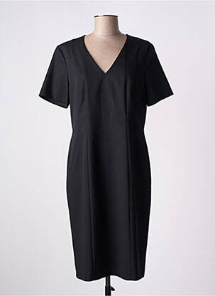 Rochie midi închidere cu fermoar la spate mâneci scurte negru GERRY WEBER femeie