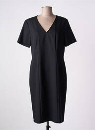 Rochie midi închidere cu fermoar la spate mâneci scurte negru GERRY WEBER femme